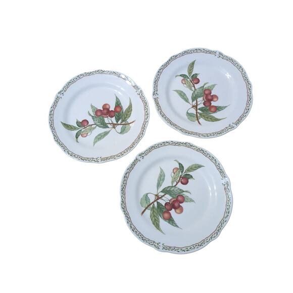 Set of 3 Noritake Royal Orchard 8 1/2” Dessert /Salad Plates Primachina # 9416 - Picture 1 of 6